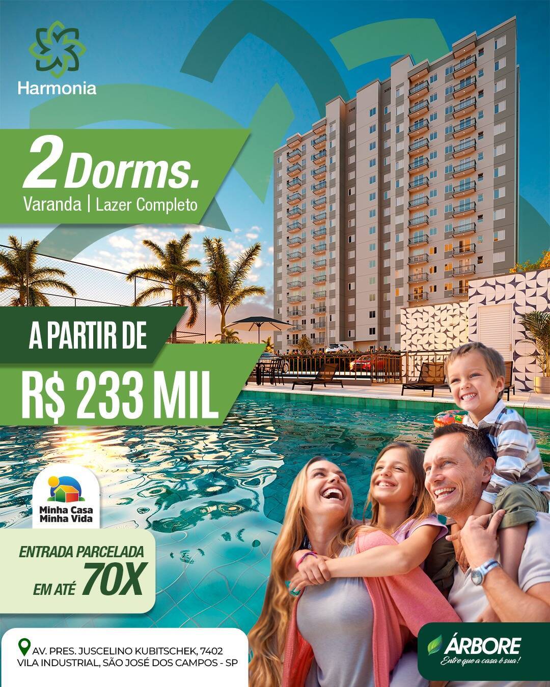 #1445 - Apartamento para Venda em São José dos Campos - SP